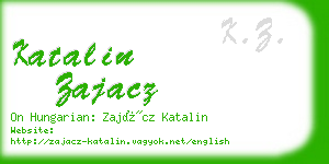 katalin zajacz business card